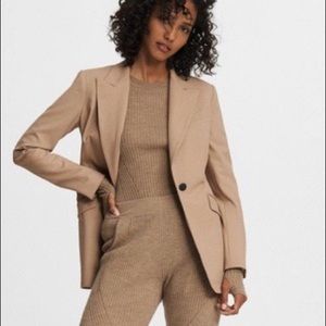 Rag & Bone Annie Twill Blazer, Camel, Size 0